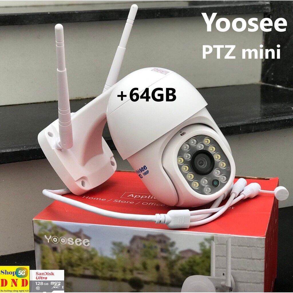 Camera wifi Yoosee PTZ mini ngoài trời xoay 360 độ