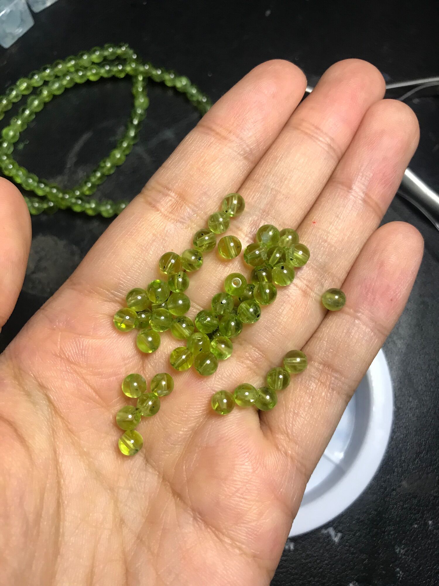 Vòng tay Peridot 3-4mm