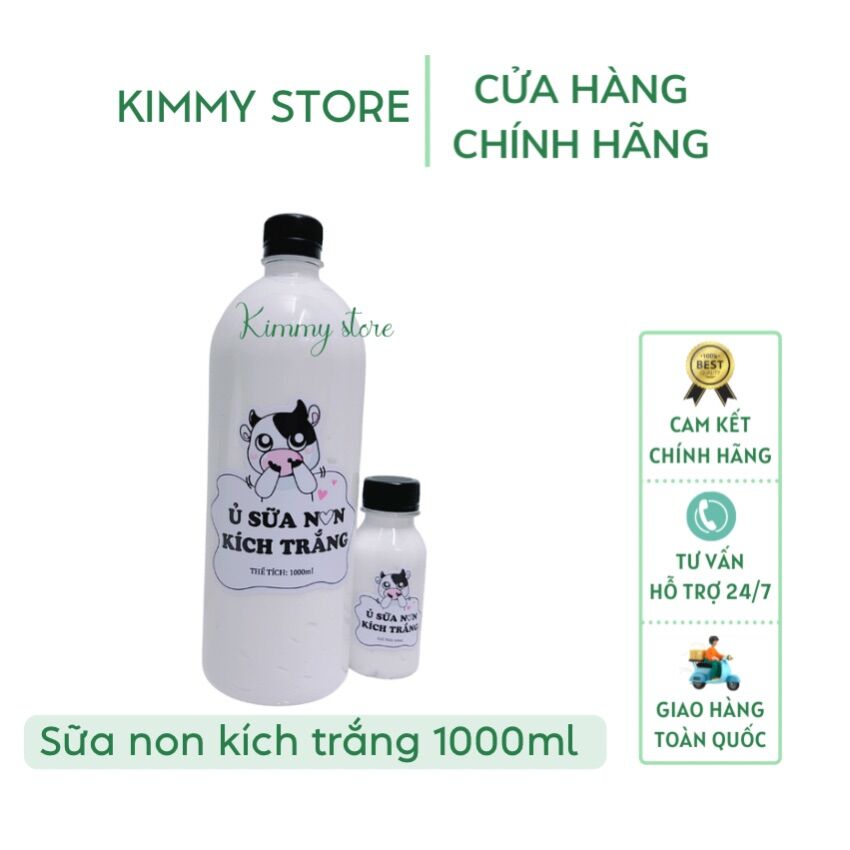 Ủ kích trắng sữa non cô đặc chai 1 lít ( 1000ml )