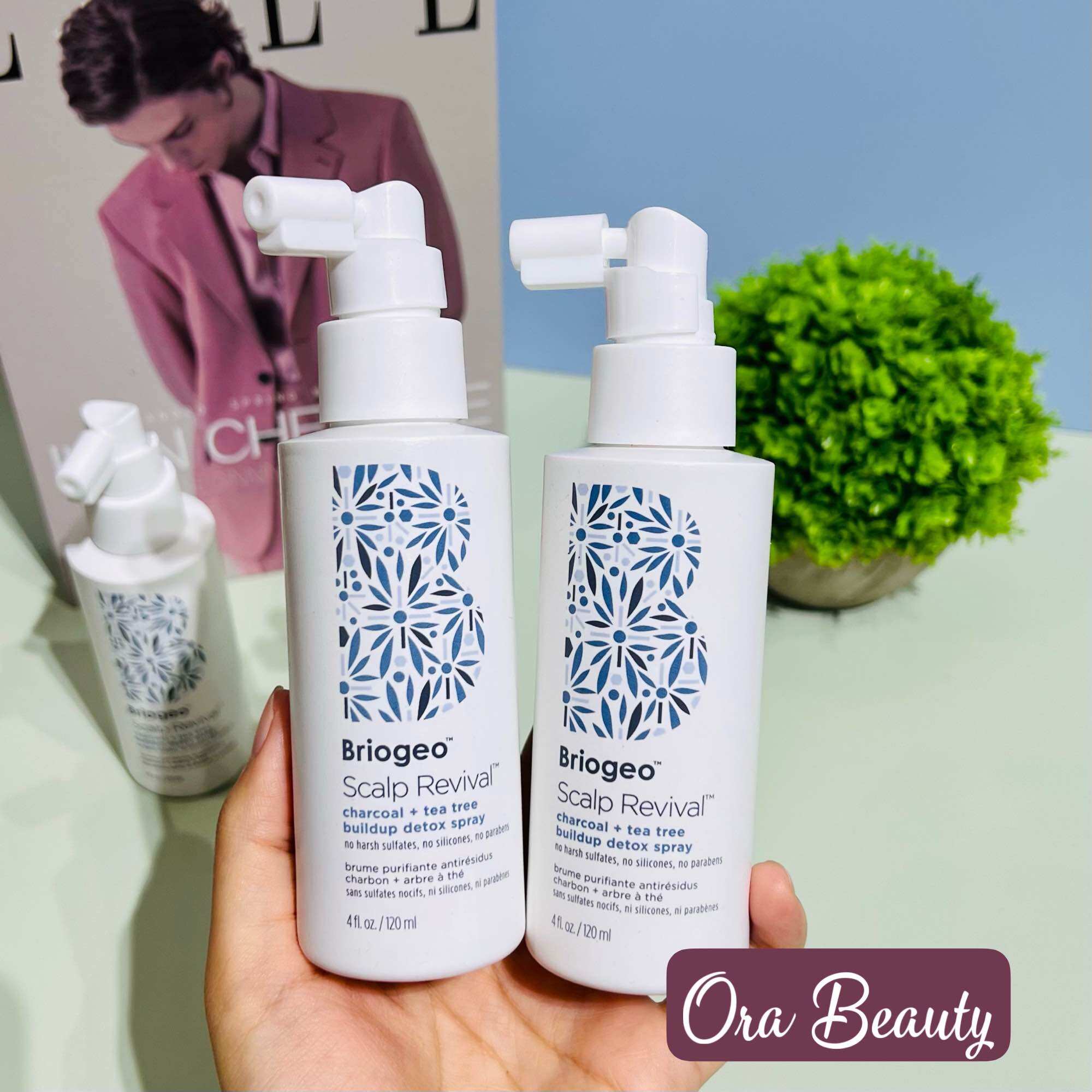 Xịt tẩy tế bào chết da đầu Briogeo Scalp Revival™ Charcoal + Tea Tree Buildup Detox Spray