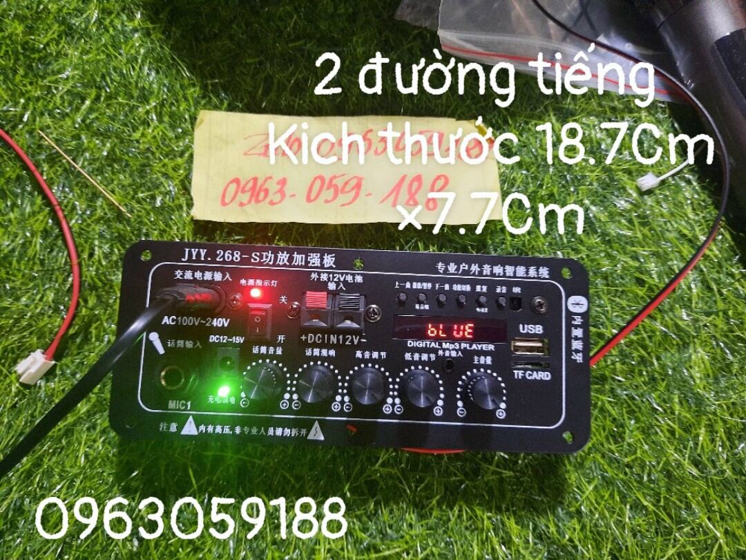 Mạch loa kéo dj 268 chạy 2 kênh bass20-25-30 coil 35
