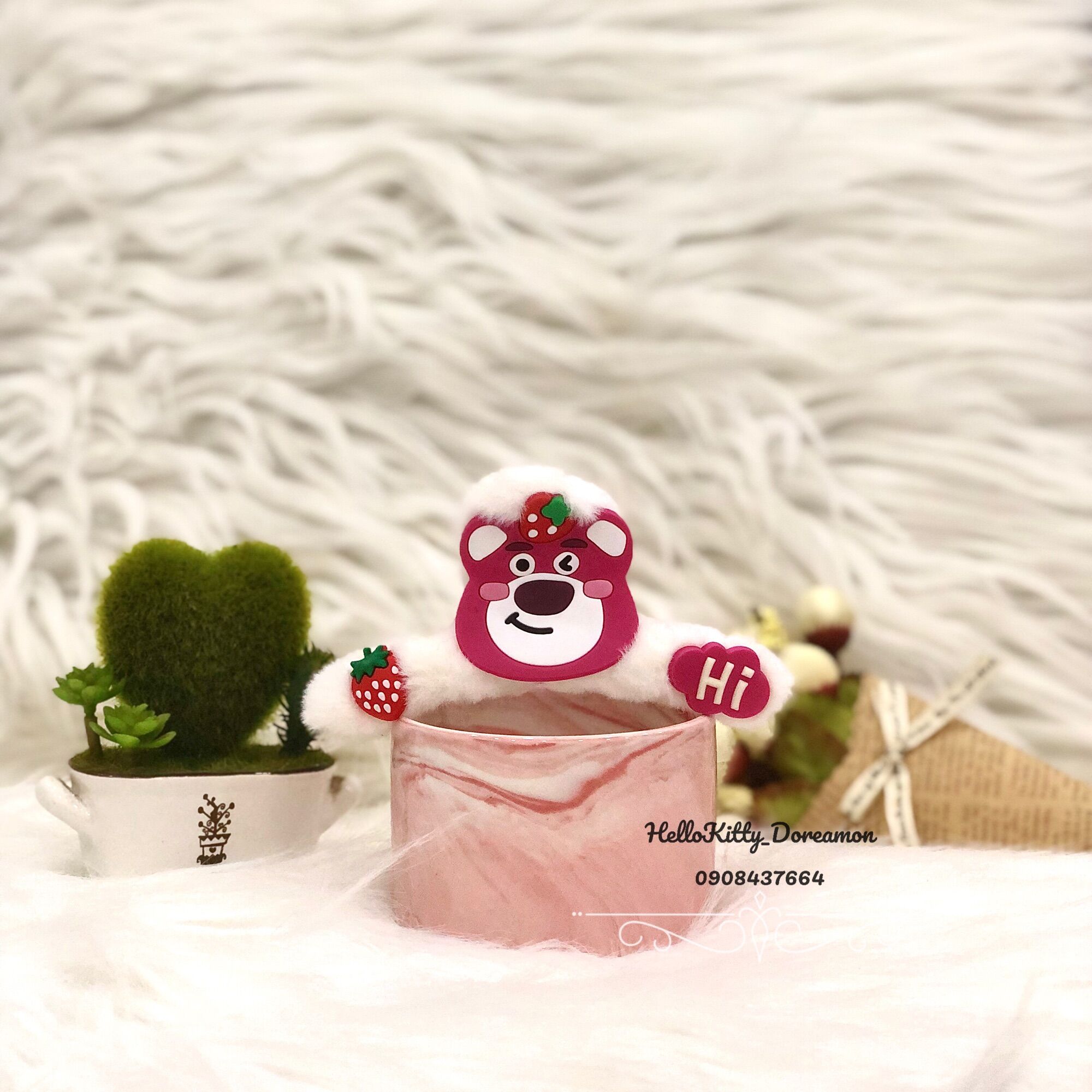 KẸP TÓC CÀNG CUA LÔNG GẤU DÂU LOTSO