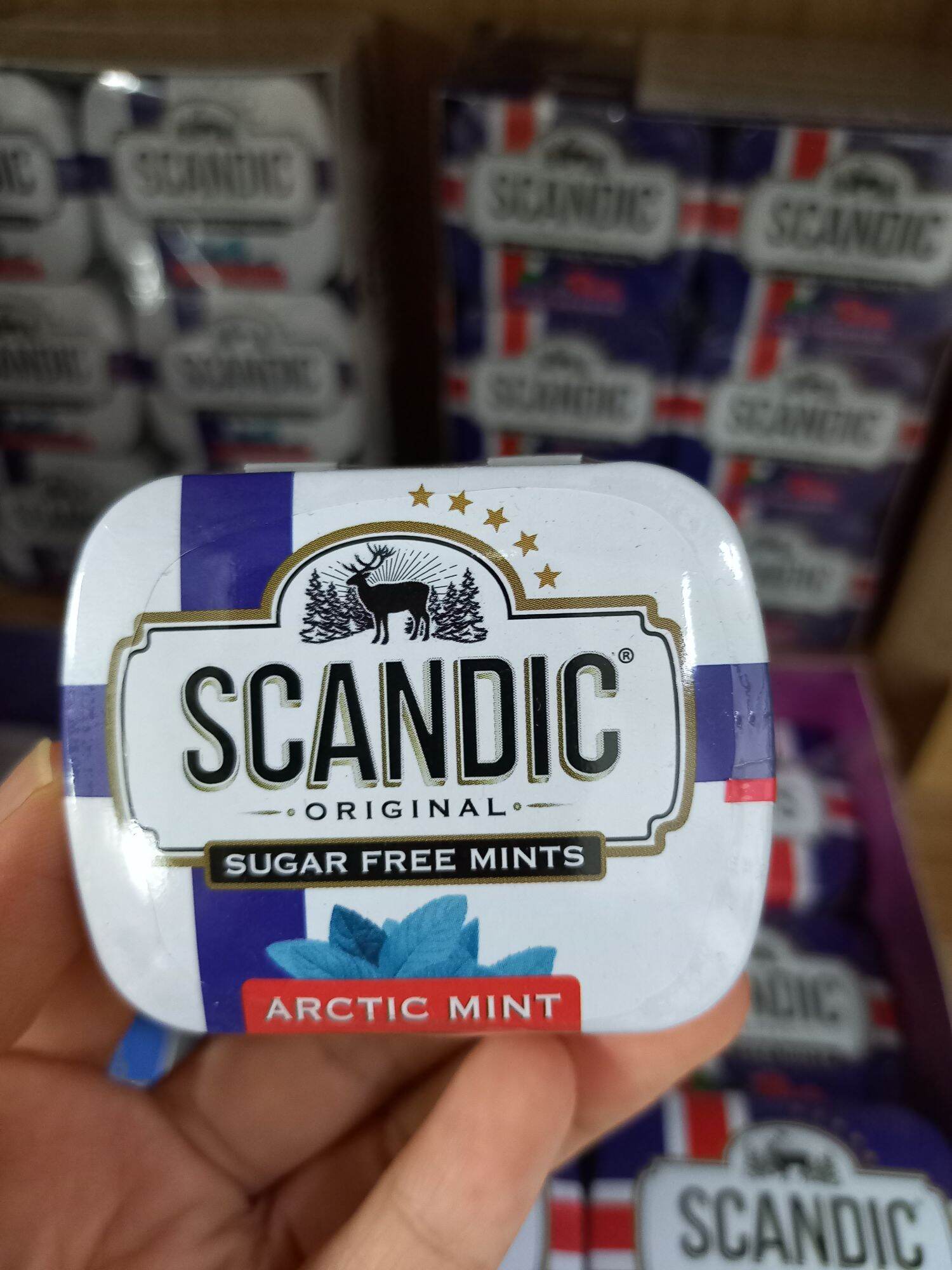 Kẹo ngậm không đường vị bạc hà Scandic nhập khẩu Nga