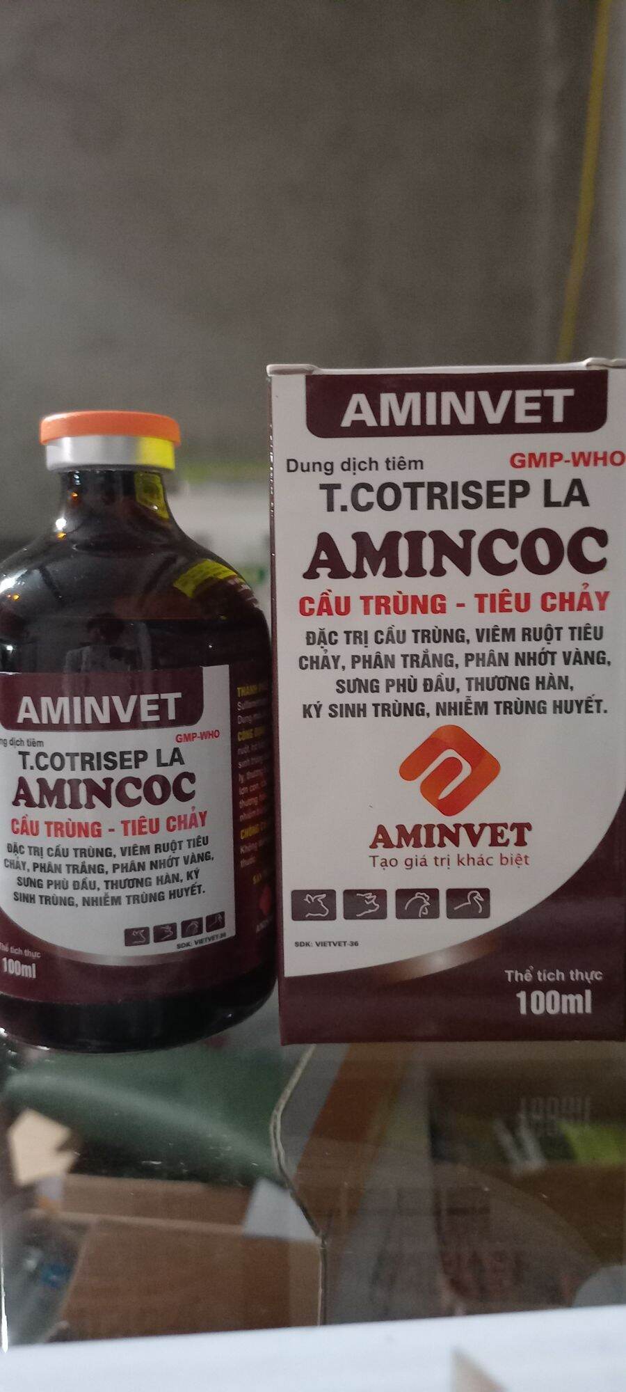 Amincoc 100ml cầu trùng - tiêu chảy