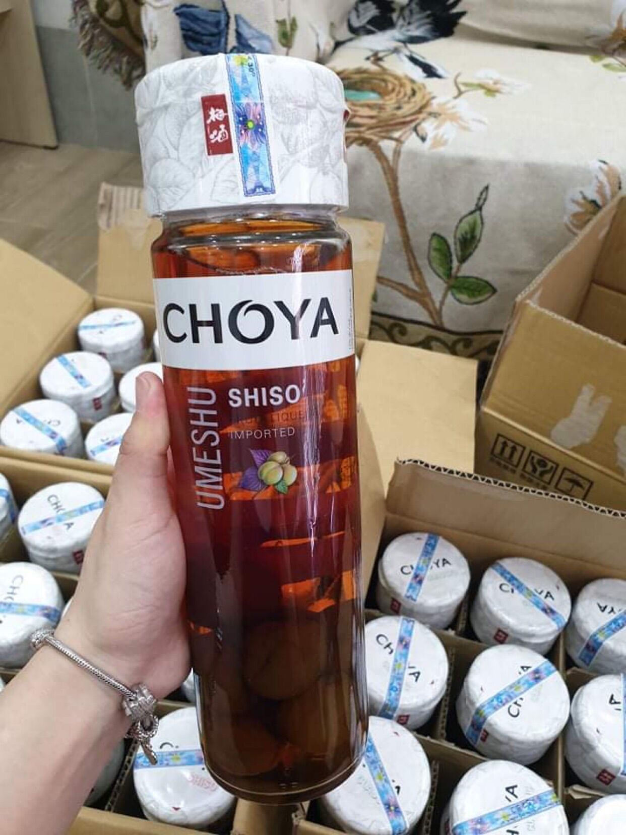 Nước mơ tía tô đỏ Shiso Choya Nhật Bản 650ml