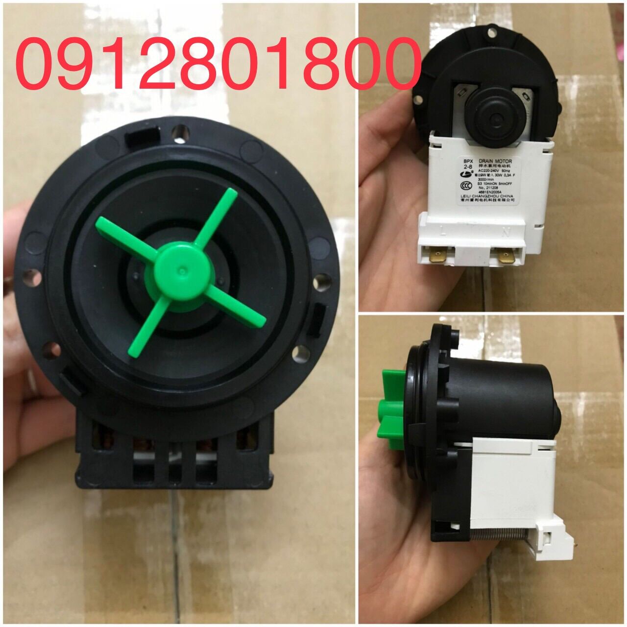 Bơm xả máy giặt máy giặt LG cửa ngang bắt vít hàng chính hãng