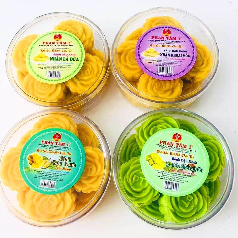 Combo 4 hộp bánh đậu xanh 4 vị