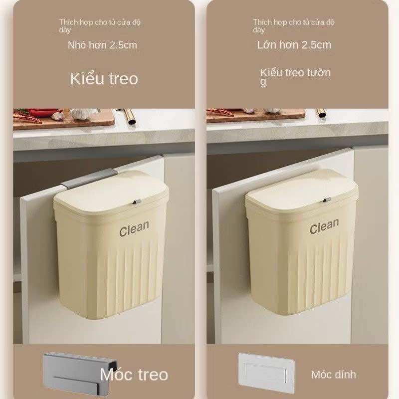 Thùng Rác Treo Tường Có Lắp Đạy Tiện Ích