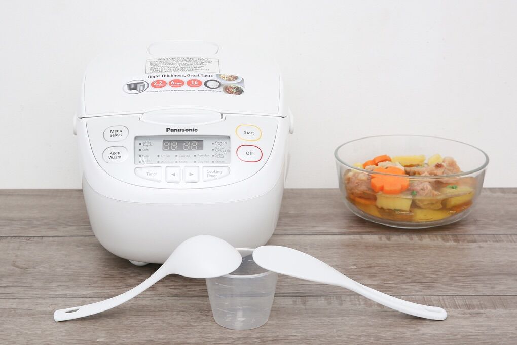 Nồi cơm điện tử panasonic 1 lít sr-cl108wra - hàng chính hãng + sản xuất malaysia