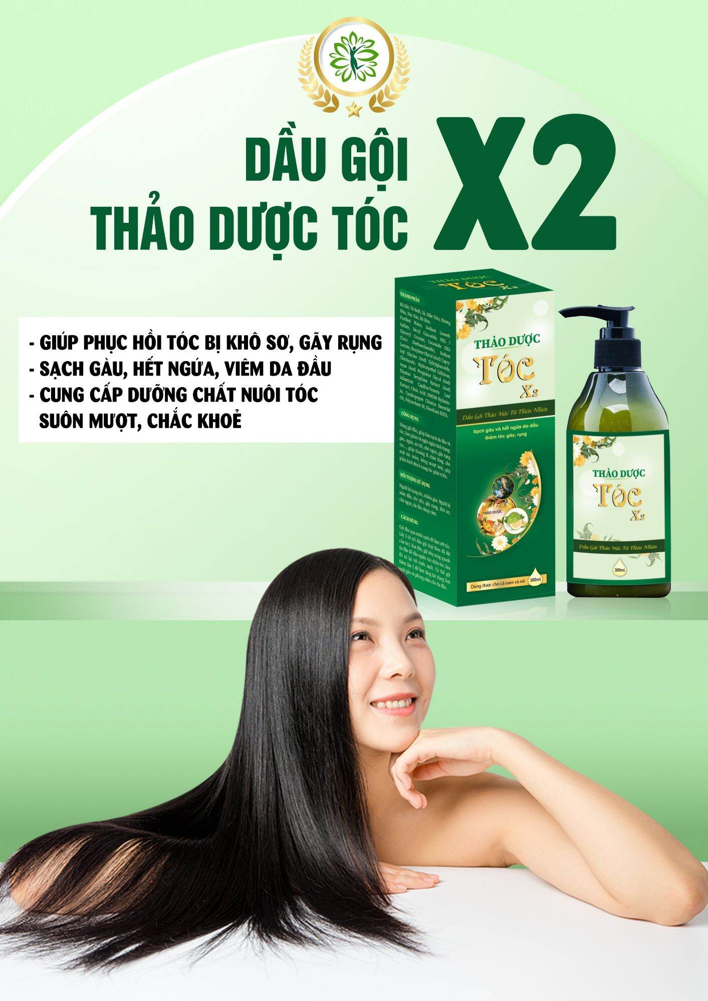 DẦU GỘI THẢO DƯỢC TÓC X2