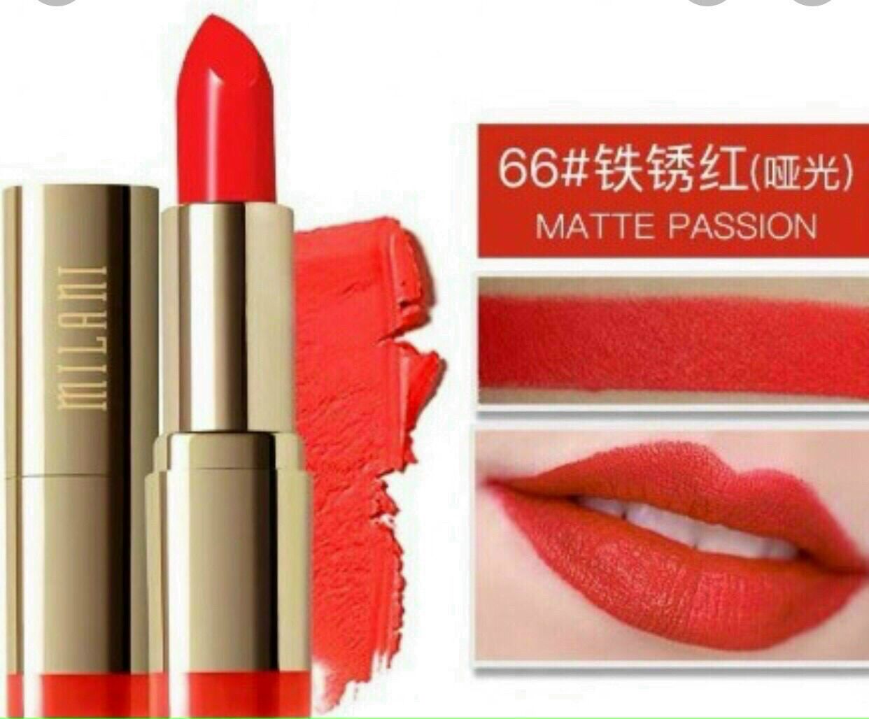 Son Lì màu đỏ cam Milani