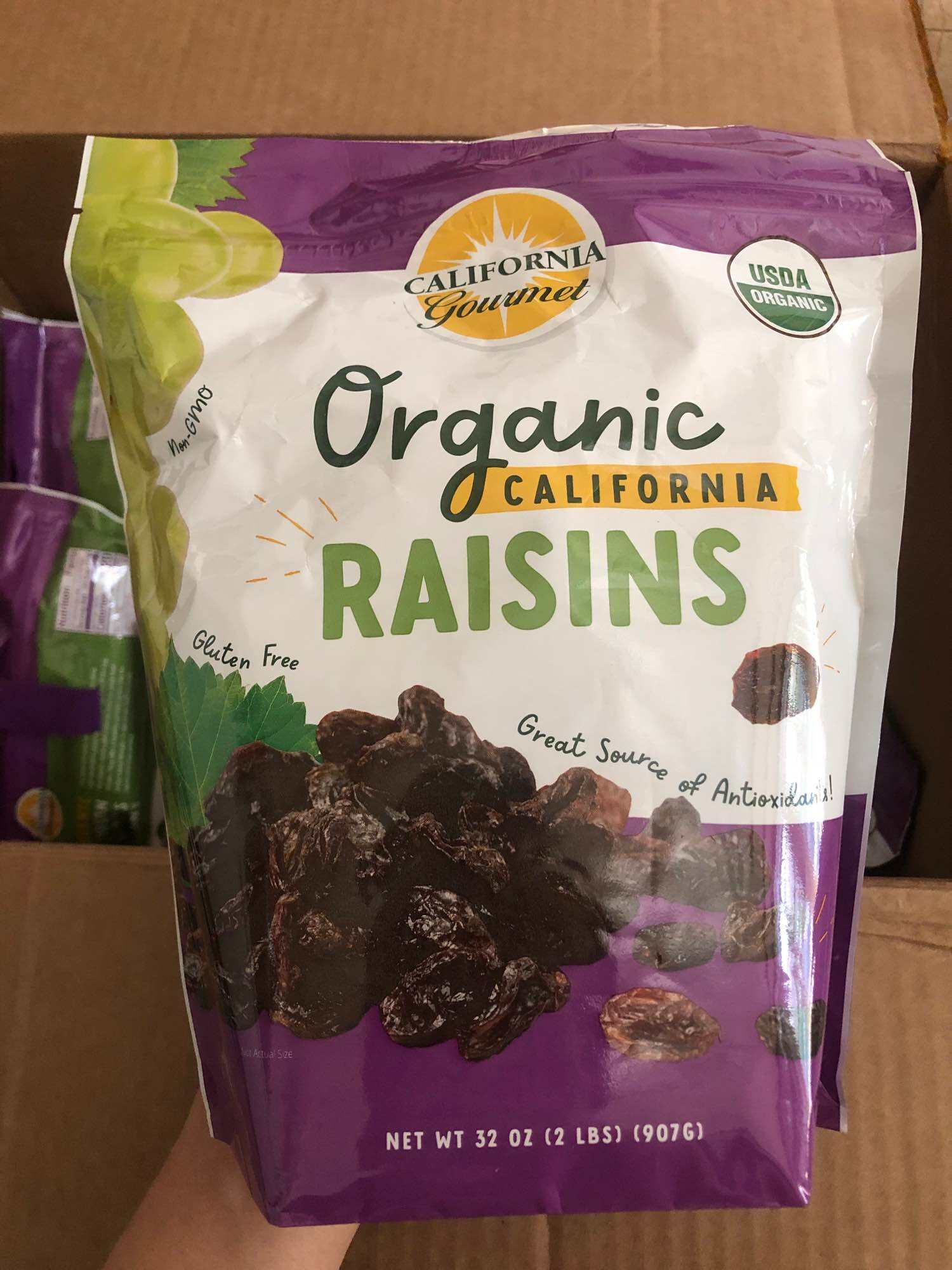 Nho khô California Gourmet Organic Raisins 907g
