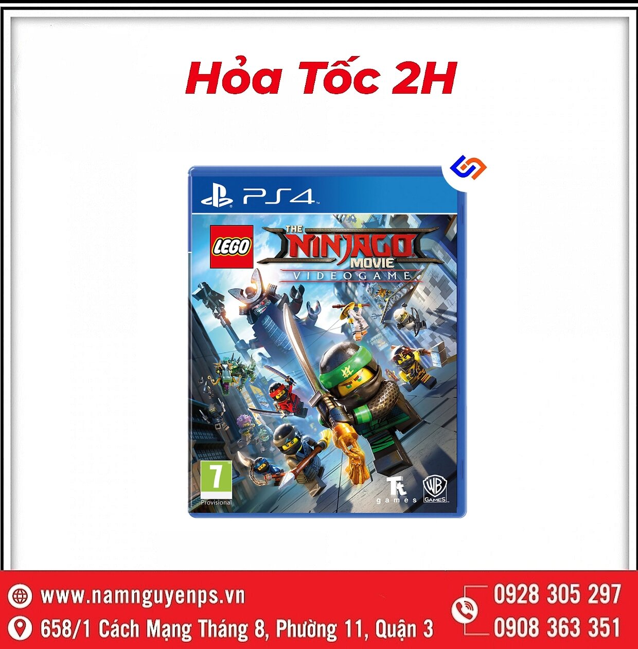 Đĩa Game PS4 | The Lego Ninjago Movie (1-2 Players)