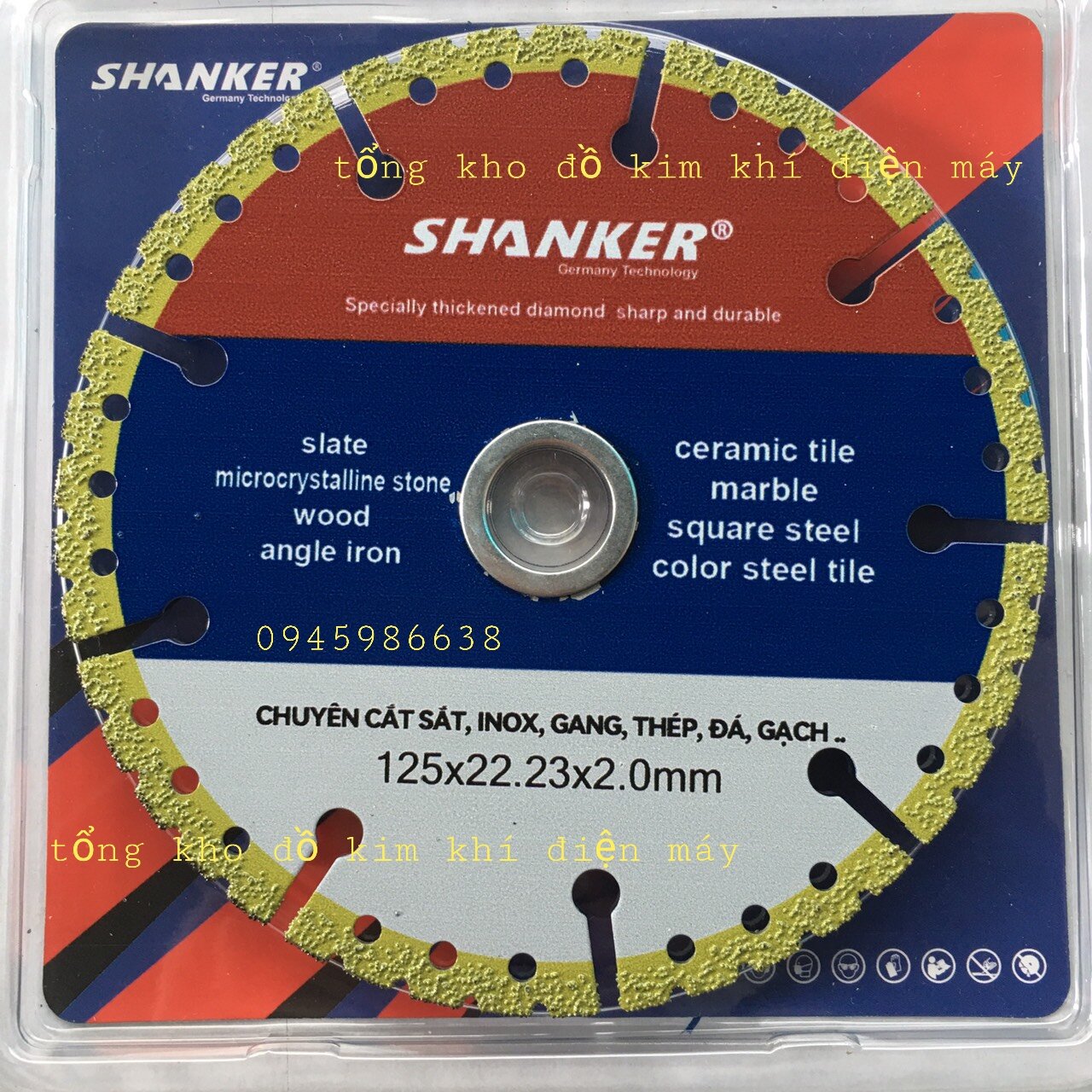 Lưỡi cắt đa năng 125mm và 100mm. Lưỡi cắt kim cương, cắt sắt, cắt gạch, cắt kính, cắt gốm sứ, cắt đá hoa cương, cắt nhôm