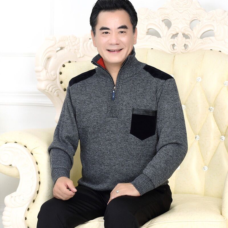 Áo len kéo khoá tặng Bố