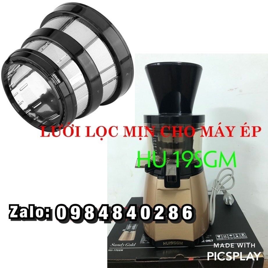 Lưới lọc mịn máy ép chậm hoa quả HU-19SGM