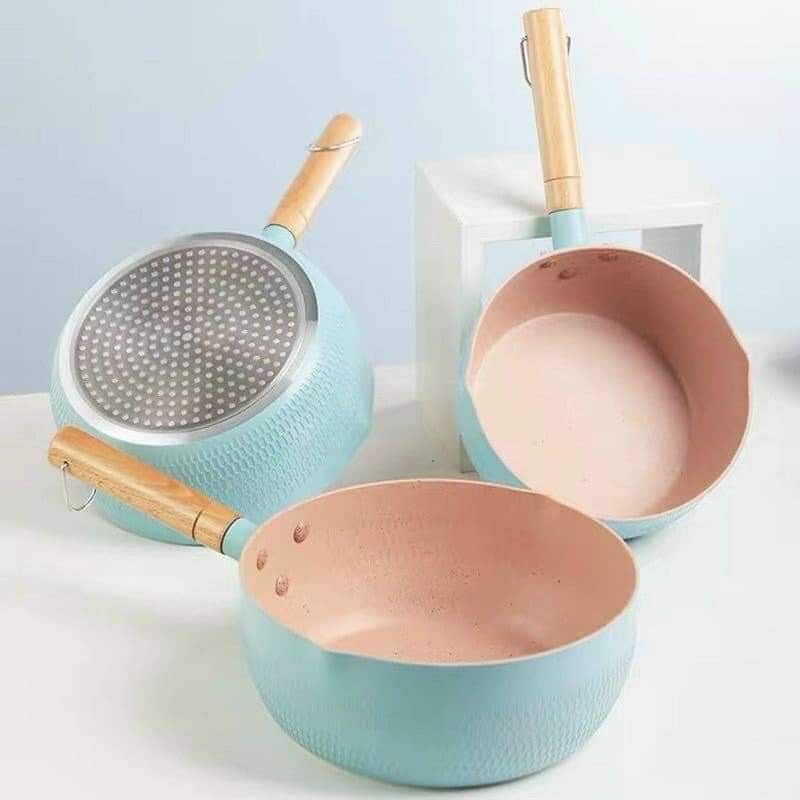 Chảo vân đá sâu lòng chống dính 18cm - dùng được bếp từ