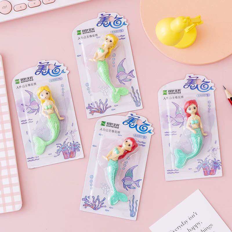 Tẩy viết chì hình nàng tiên cá xinh đẹp