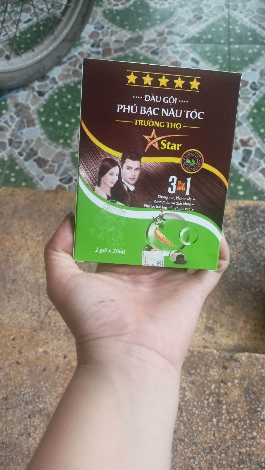 dầu gội phủ bạc dạ thảo liên gói
