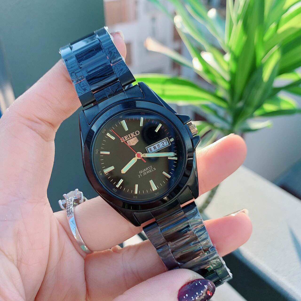 Đồng hồ Seiko nam, mặt số dạ quang, máy Miyota Nhật