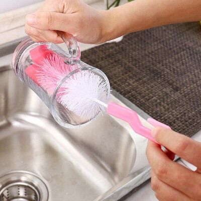 Cây súc rửa bình sữa và núm ti xoay 360 độ , bộ cọ rửa bình sữa , cọ rửa ly, rửa cốc