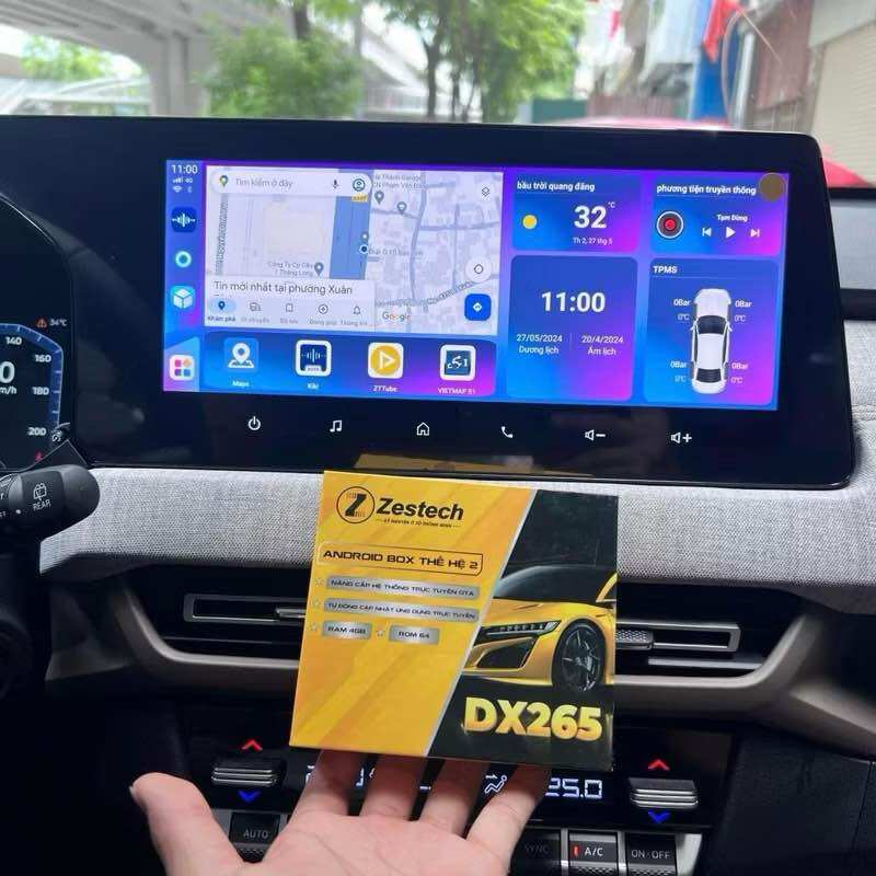 Android box Zestech DX265 thế hệ thứ 2, tặng camera hành trình, sim data free 1 tháng