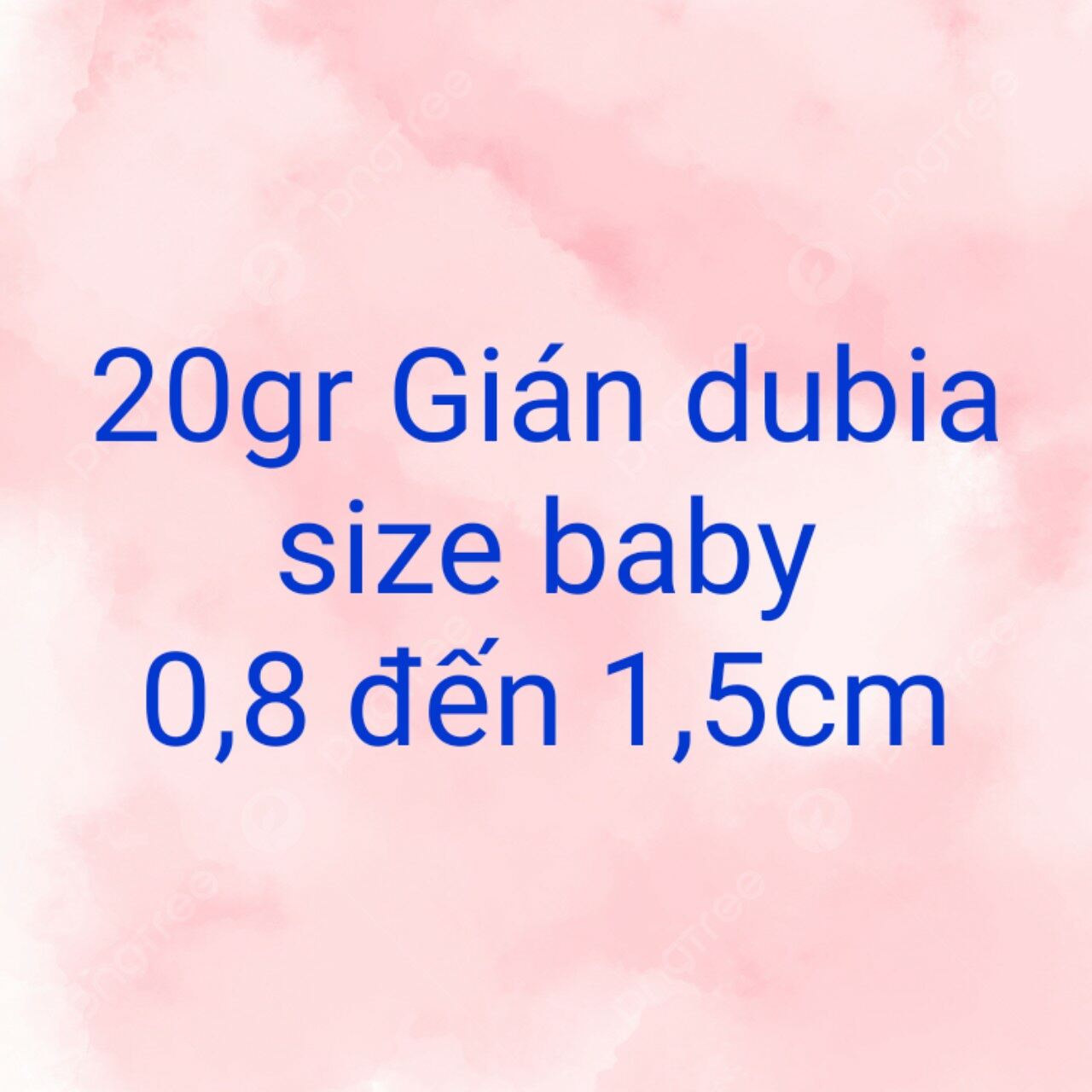 Thu thập mã freeship 20k khi mua 20gr gián dubia baby 08-15cm