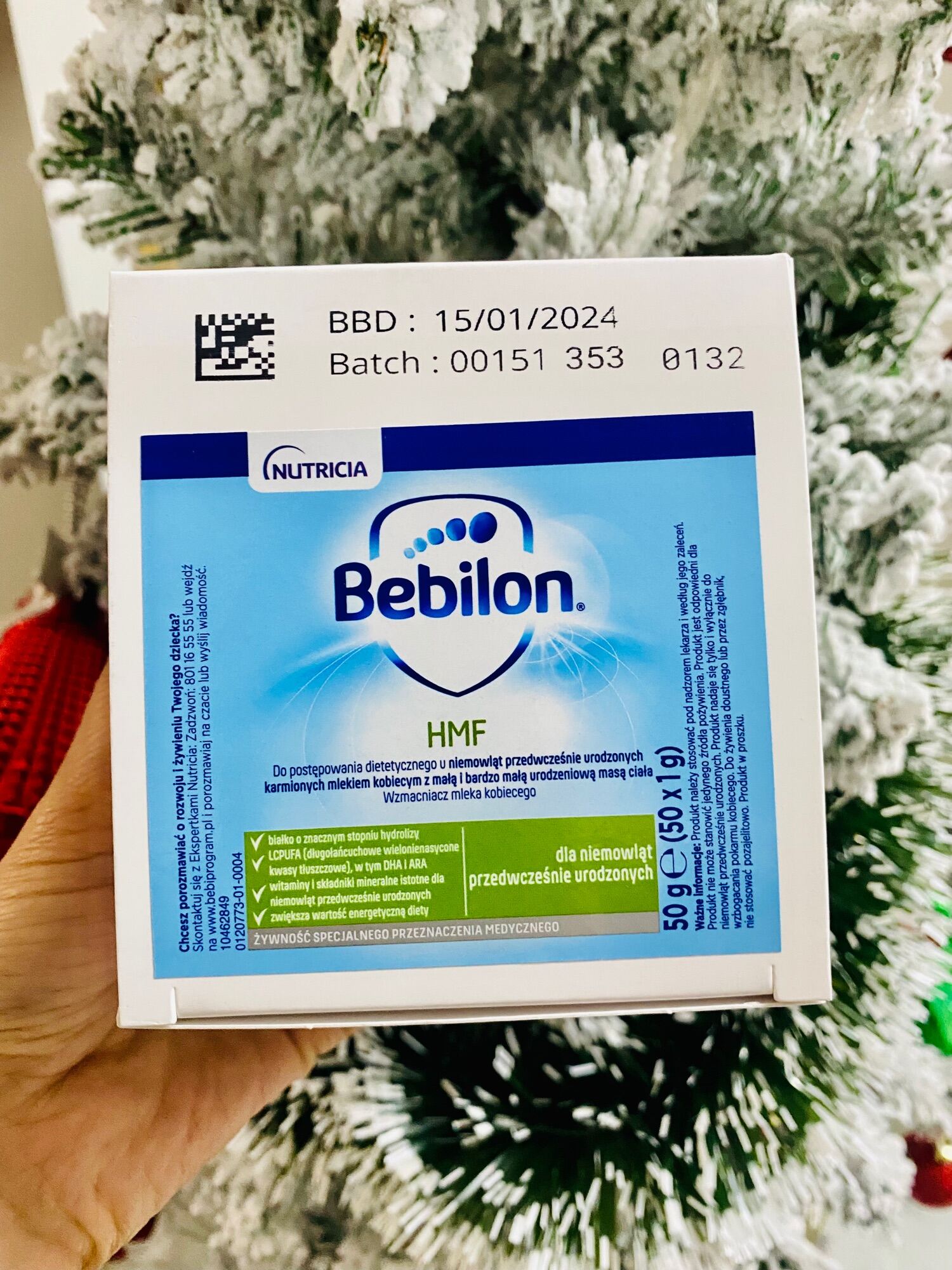 [CÓ SẴN] Sữa Bebilon HMF dành cho bé sinh non hộp 50 gói 1gr (Human Milk Fortifier)