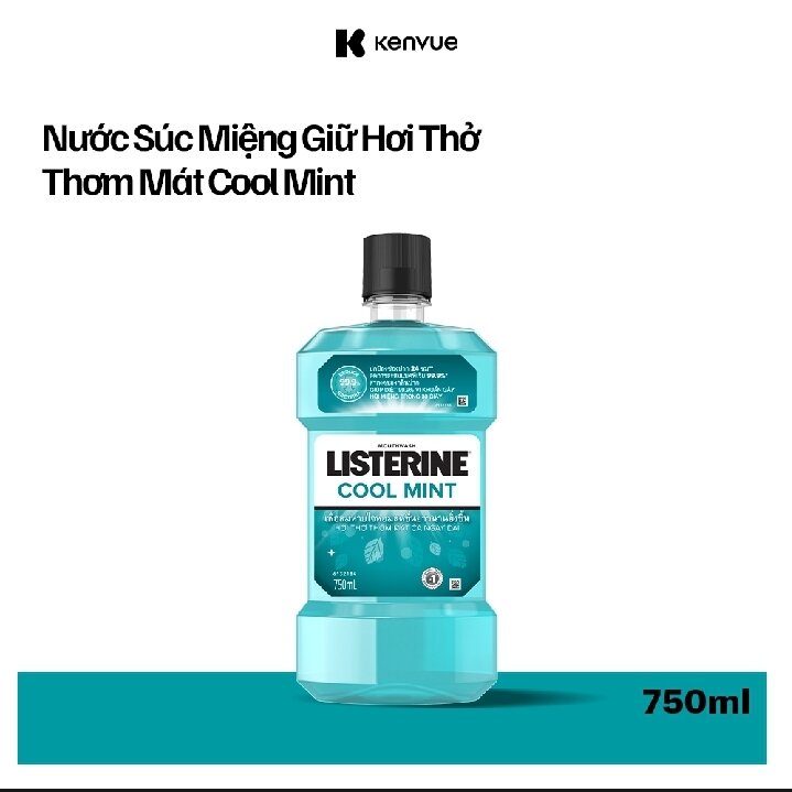Nước súc miệng Listerine Coolmint 750 ml