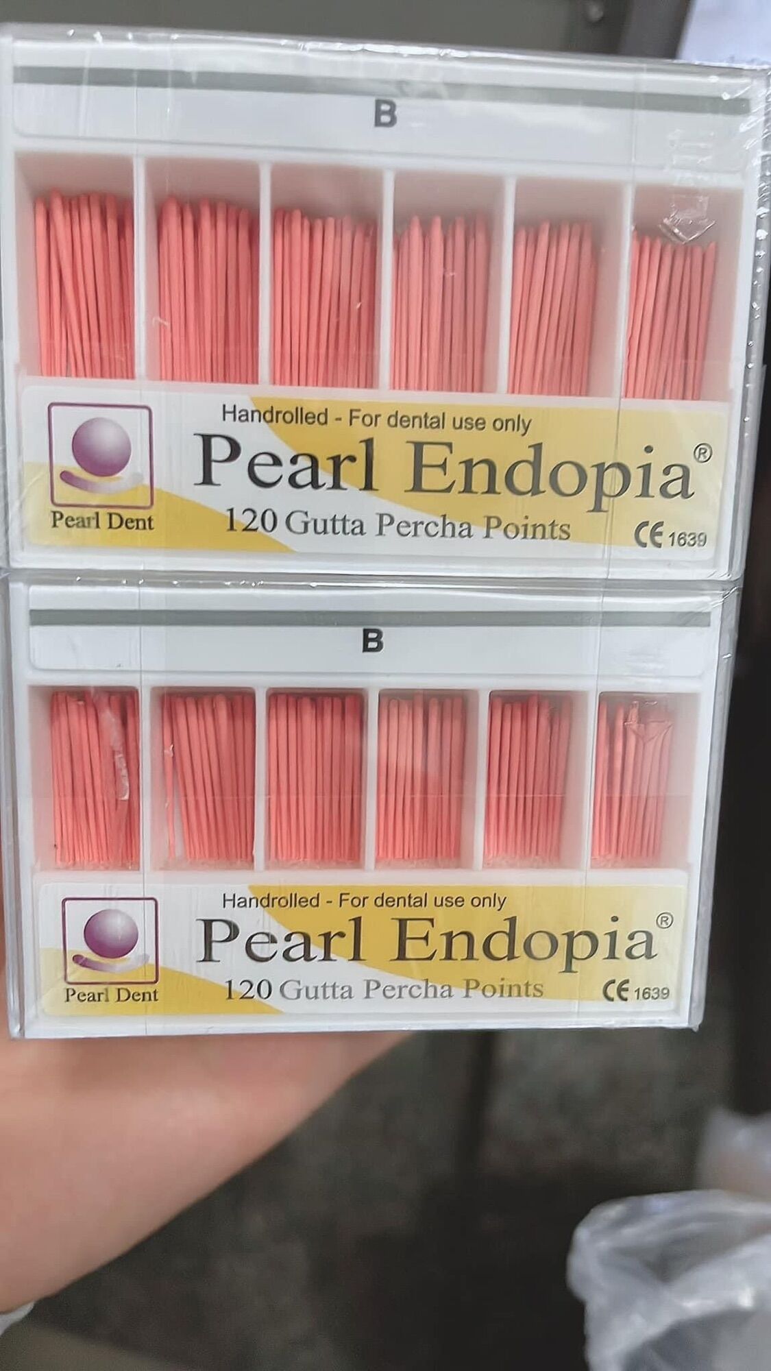 Côn phụ b pearl endopia hãng : pearl dent hộp 120 cây