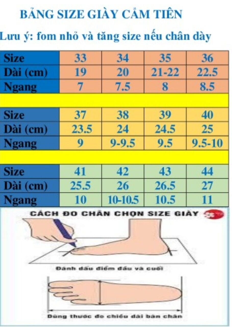 guốc nữ cao gót size 33 đến 45 gót 7p