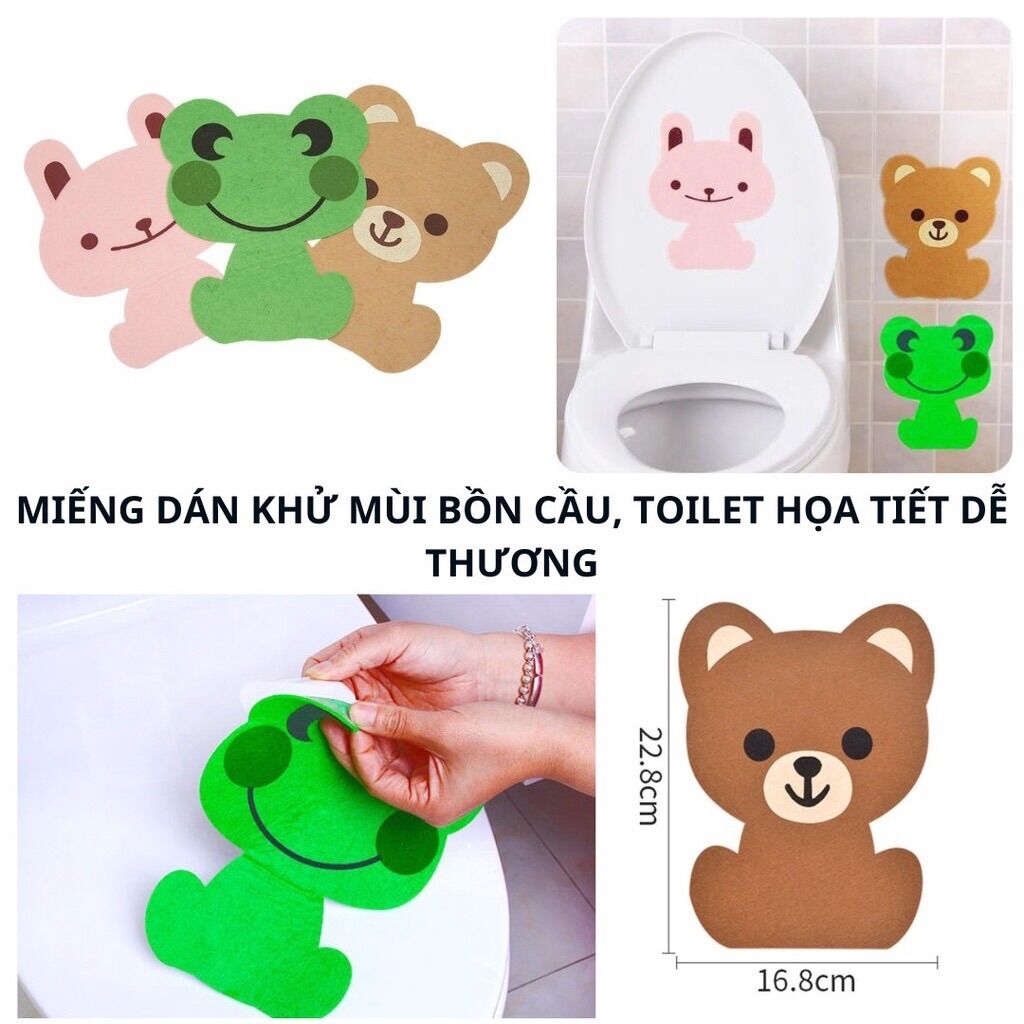 MIẾNG DÁN KHỬ MÙI NHÀ VỆ SINH HÌNH THÚ