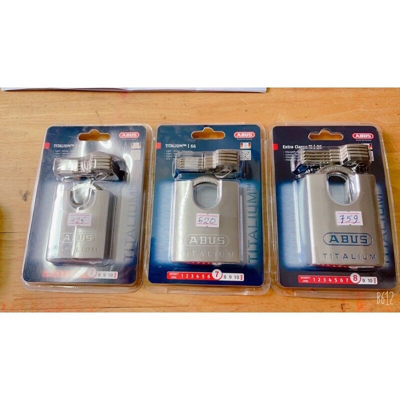 Khoá Abus titanium chống cắt 66csti, 96csti