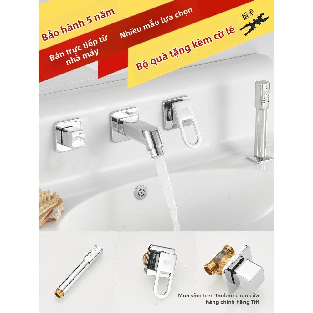Defasilk | Bathroom Wall Mounted Hot and Cold Faucet Set Pull Out - Thương hiệu Defasilk Giá 1,695,000 Đồng*Miễn phí vận chuyển