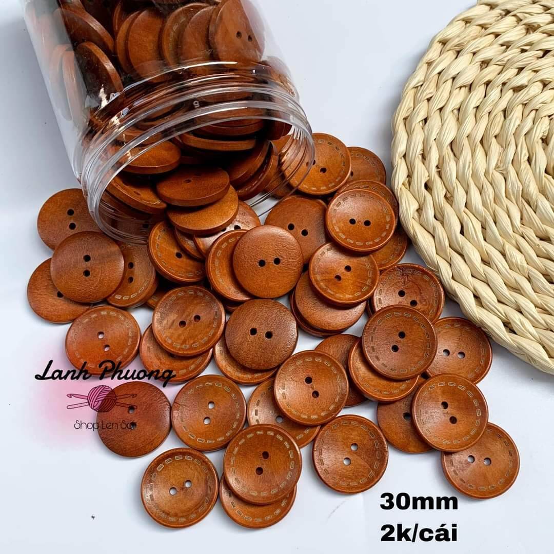 Nút Gỗ Các Loại ( Set 10 cái)