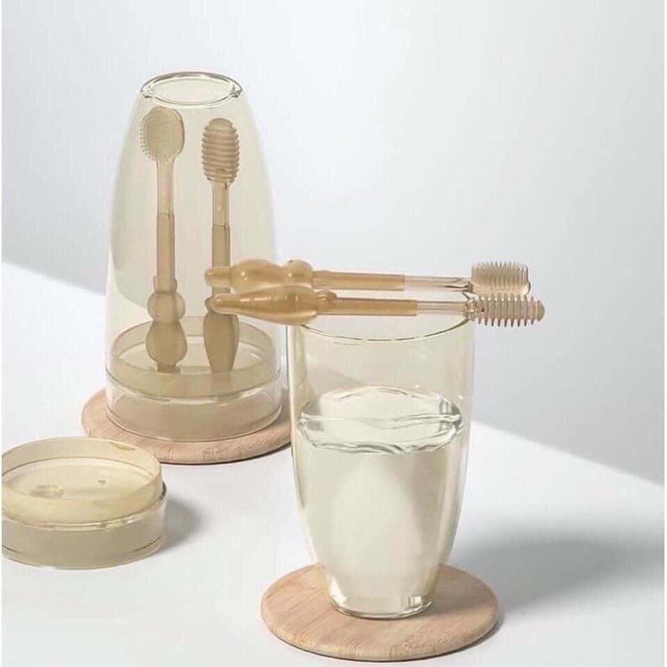 Sét bàn chải tưa lưỡi silicon cho bé