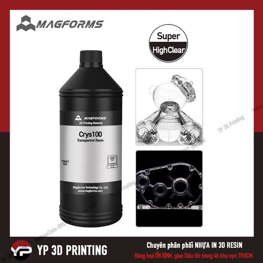Nhựa in 3d resin uv - magforms crys100 1000ml