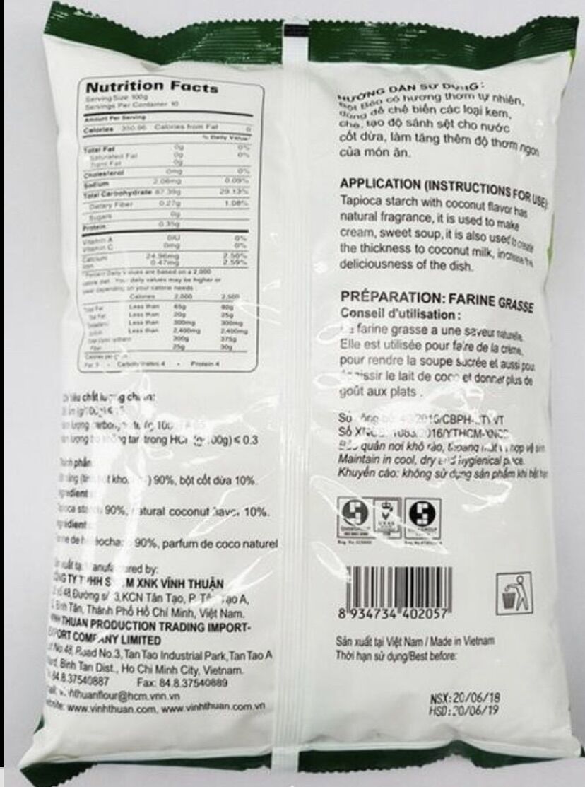 BỘT BÉO VĨNH THUẬN 1 kg