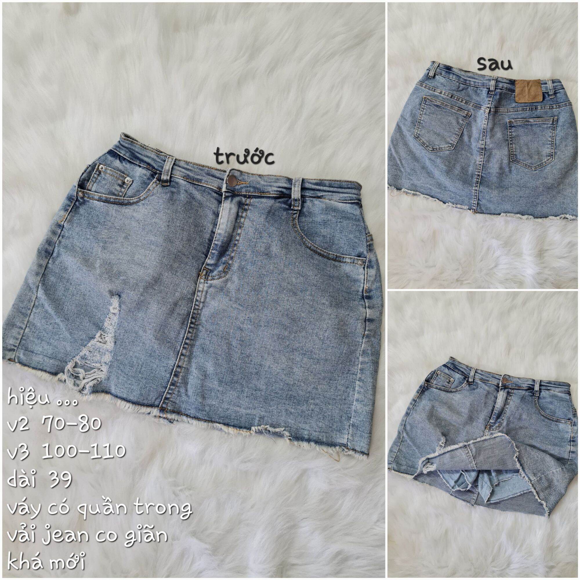 Chân váy jean, kaki 2hand (có bigsize)