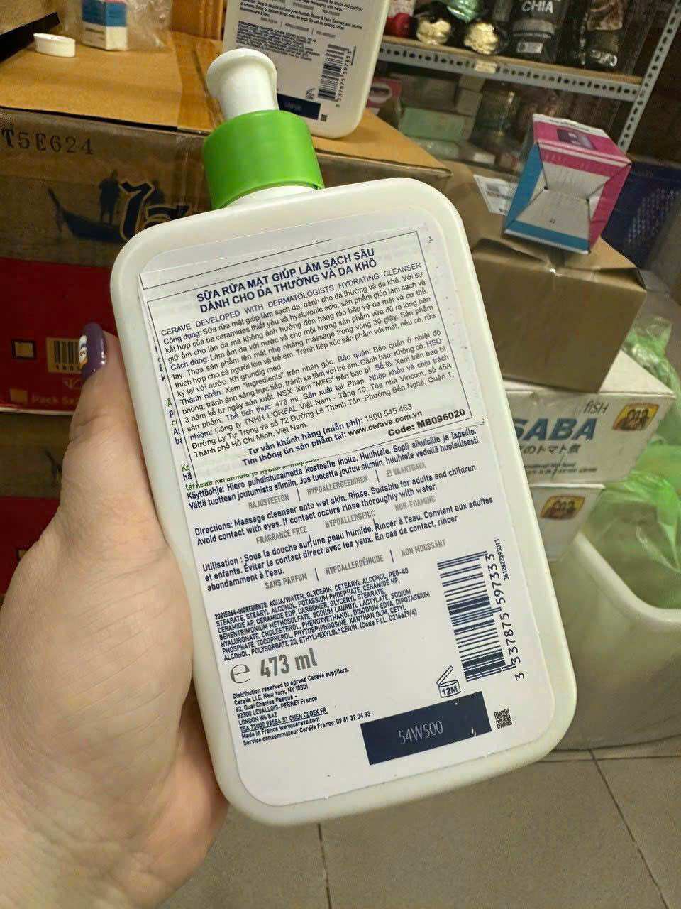 Sữa rửa mặt CERAVE 473ml