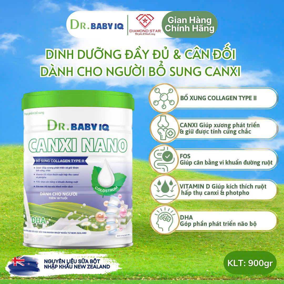 Dr Baby IQ Canxi Nano dành cho người từ 18 tuổi trở lên