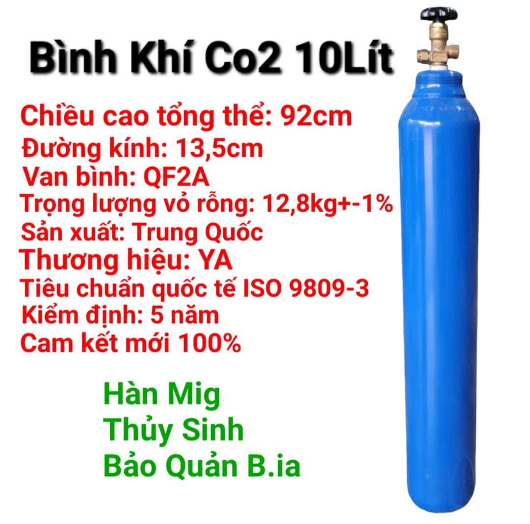 Mig Welding Co2 Gas Tank 10 Liters (7kg Co2 Gas) Giá 919,000 Đồng*Miễn phí vận chuyển