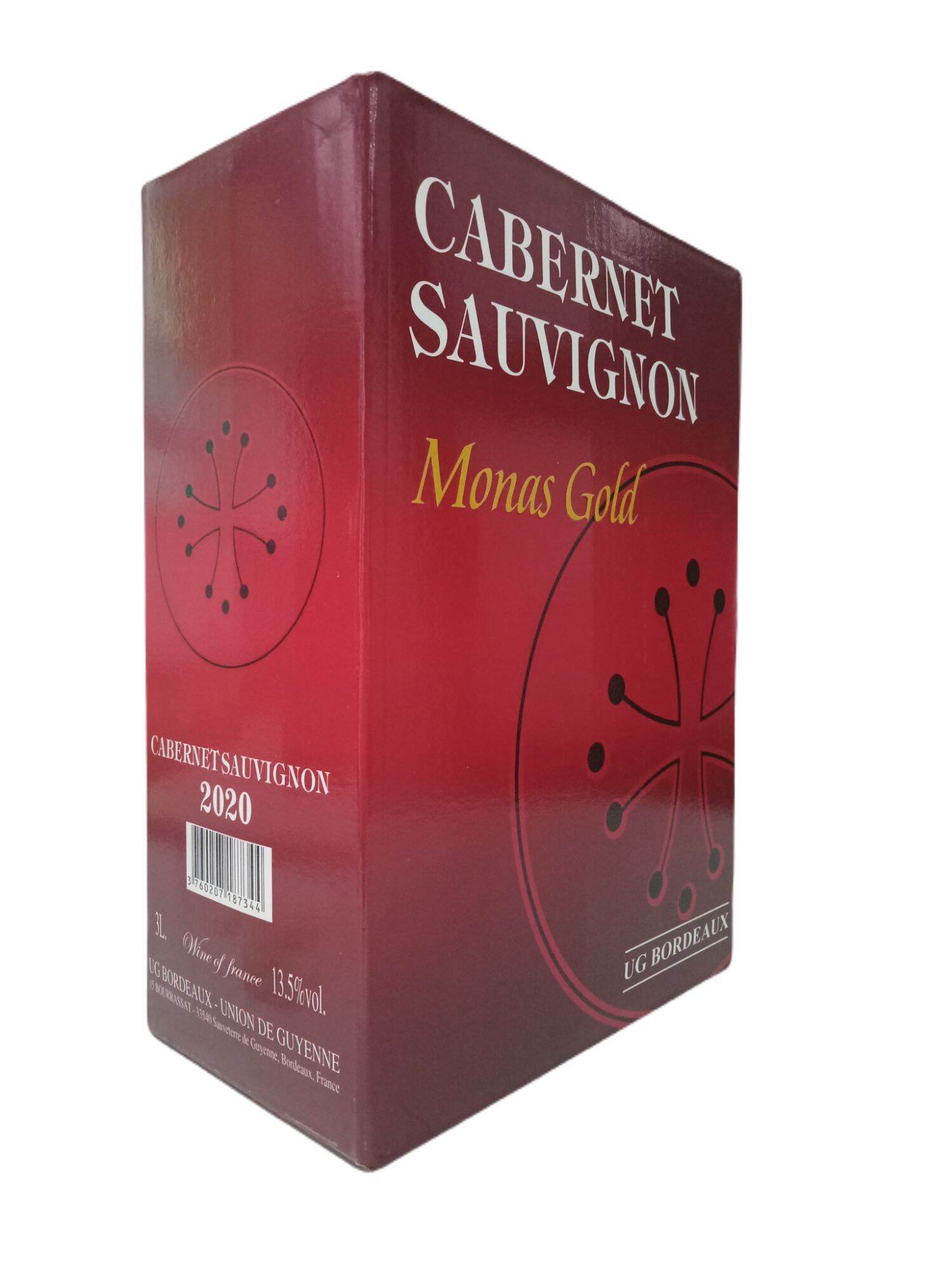Vang Bịch Pháp Monas Gold 3L Nhập Khẩu