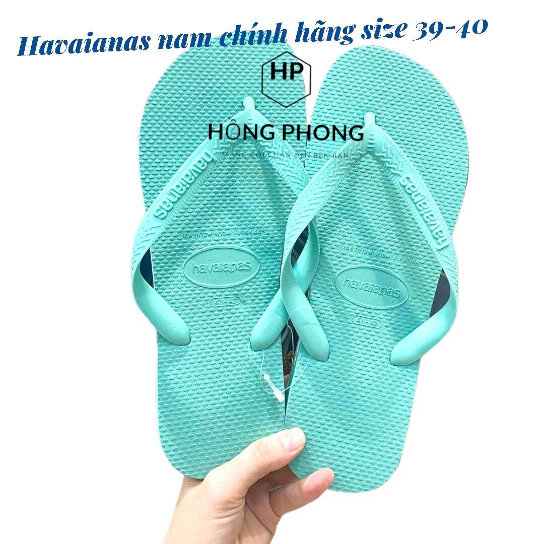 havaianas-top xỏ ngón kẹp nam chính hãng size 39-40 đế cao su