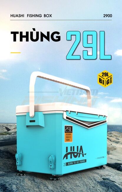 Thùng câu cá / thùng hua 29 litd / thùng câu đài - vietnamfishing