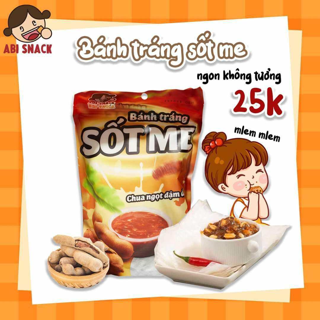 Bánh Tráng Chấm Sốt Me Abi Snack