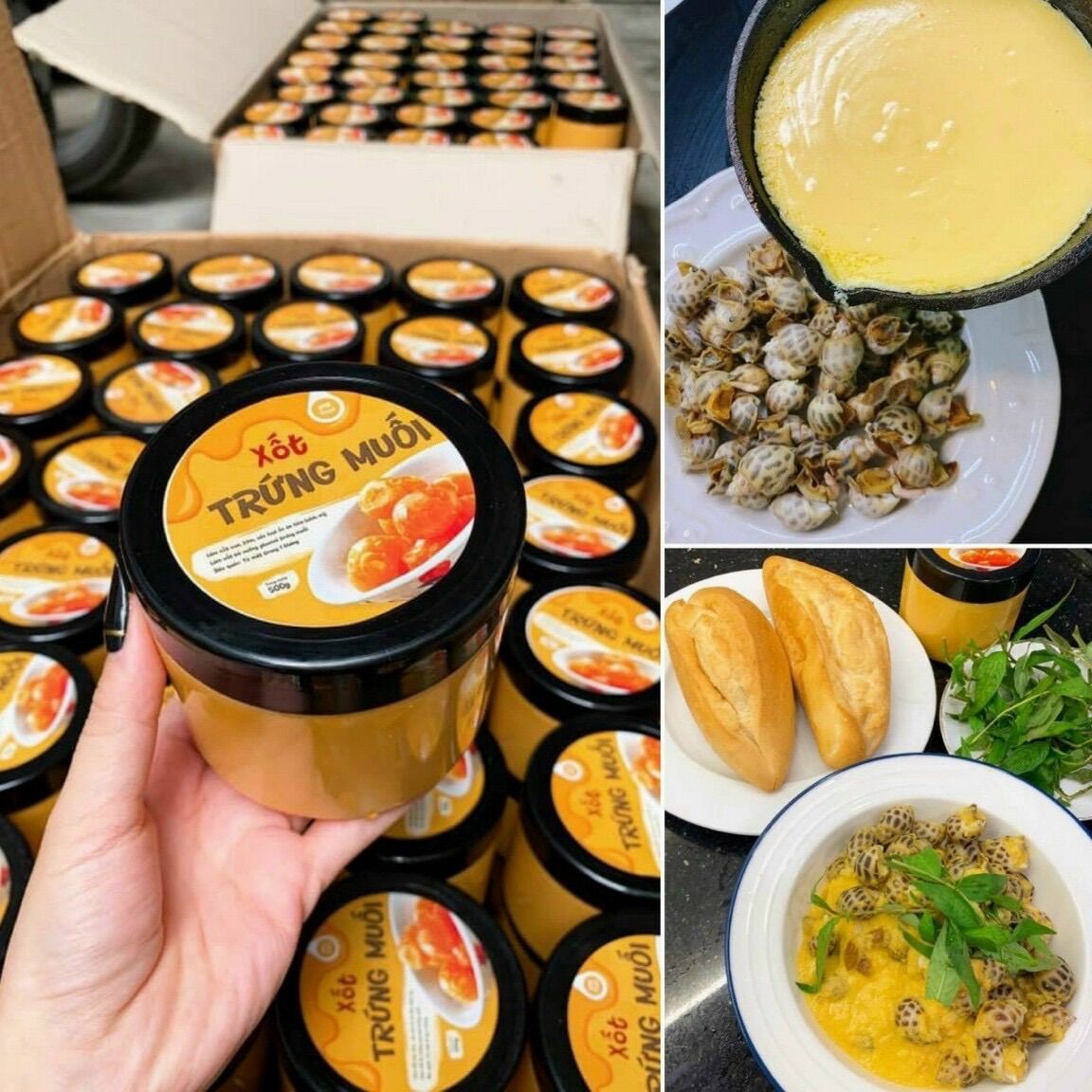 Hủ 500gr sốt trứng muối ăn liền (hoả tốc tphcm)