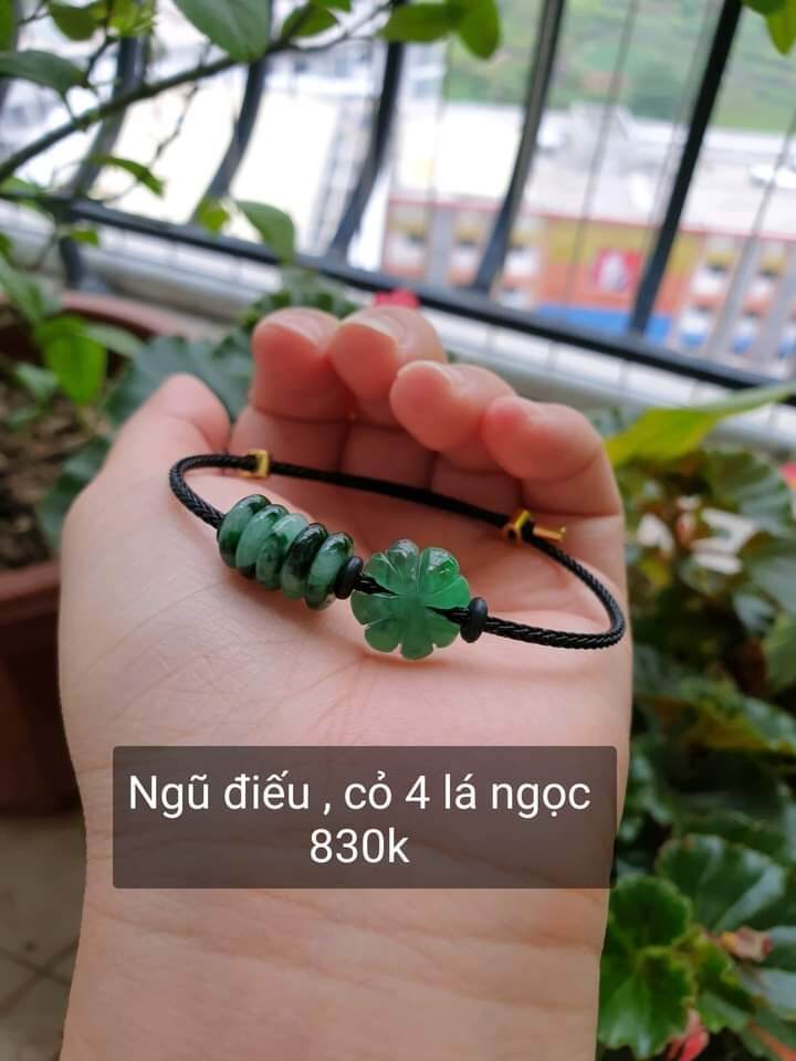 Vòng tay nam nữ đá ngọc cẩm thạch thiên nhiên bao kiểm định đá quý Thuylamshop