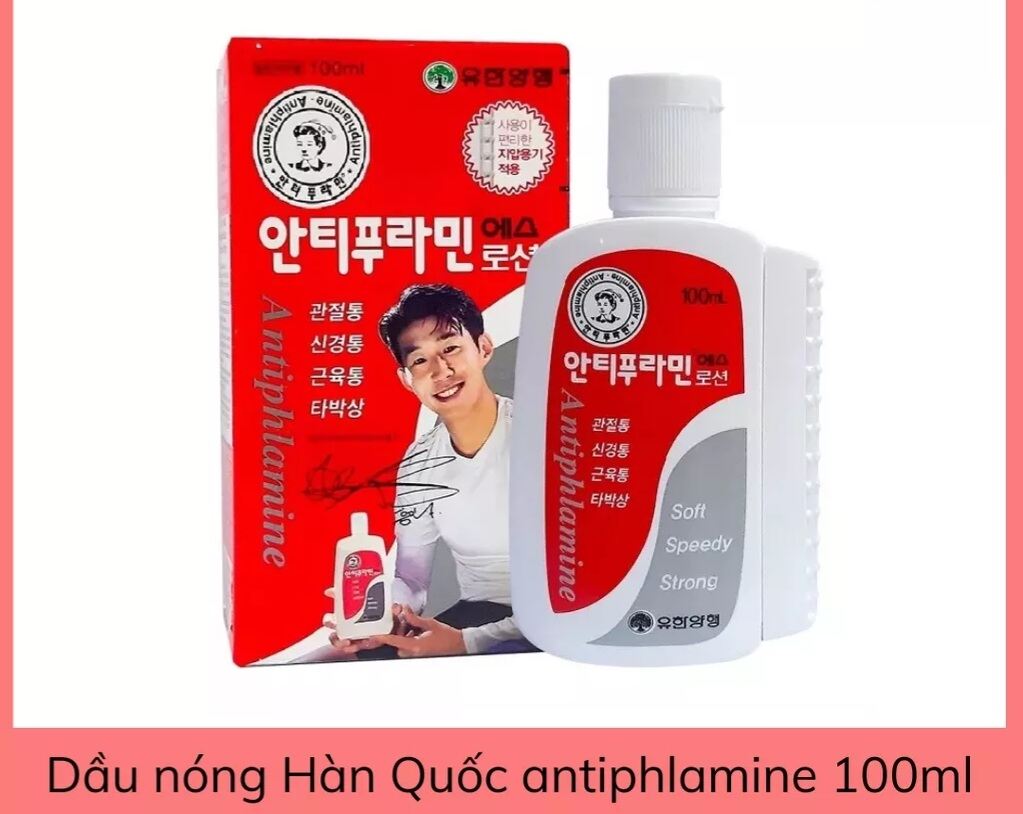 HÀNG AUTH Dầu nóng xoa bóp Antiphlamine Hàn Quốc 100ml