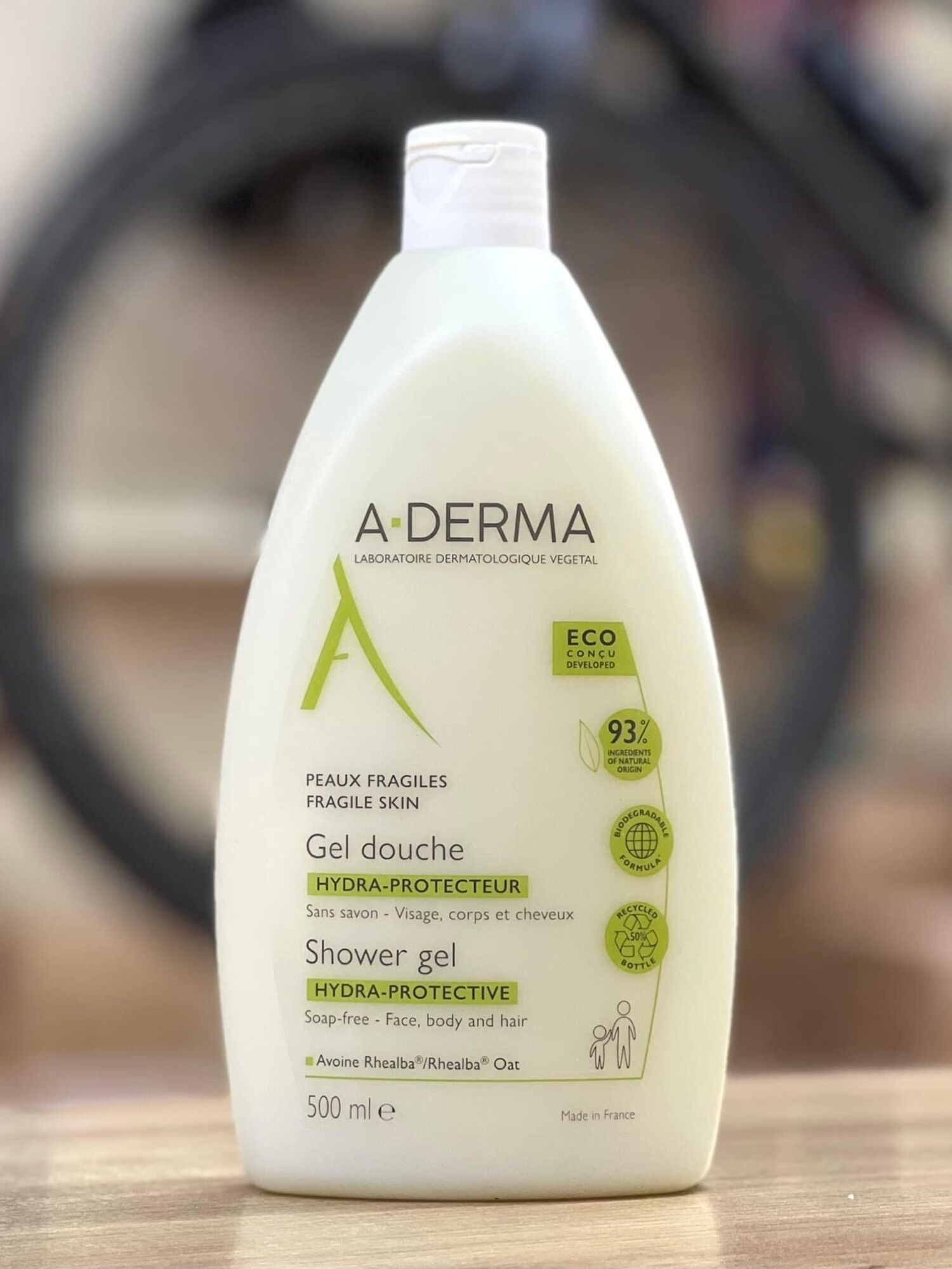 Sữa tắm aderma cho da mụn da viêm da nhạy cảm 500ml mẫu mới